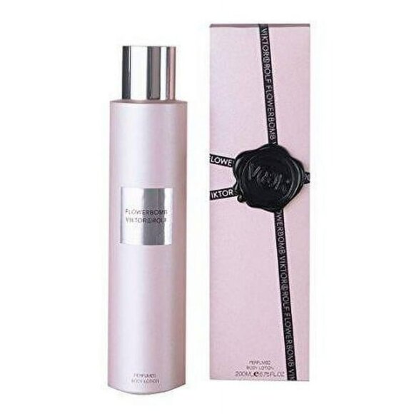 Viktor&Rolf Gift Set-Drawstring,Flowerbomb Spray&Body Cream-1.2ml,50ml-2pc-NEW - Picture 7 of 16